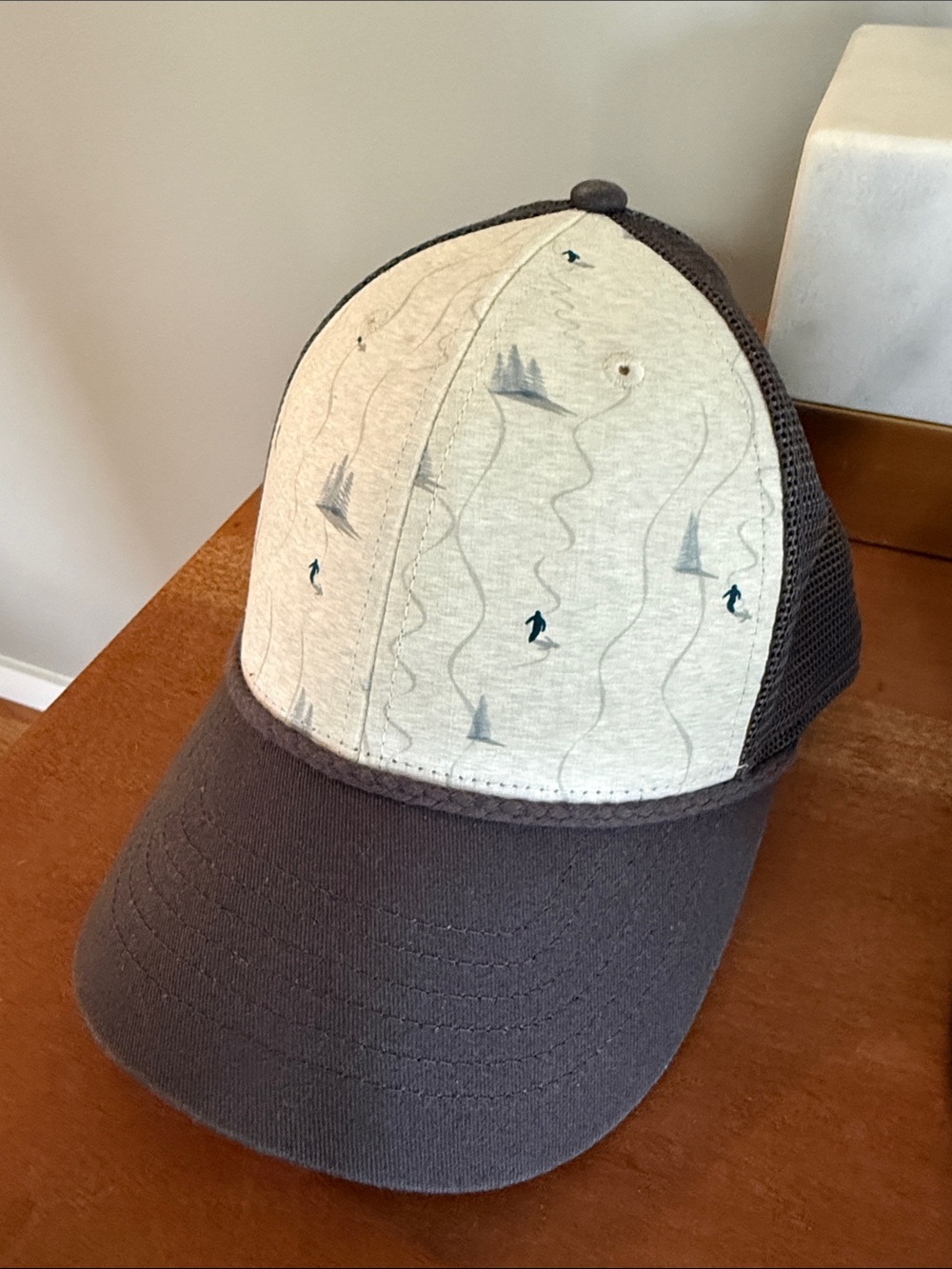 Cute hat with skiers! EUC
